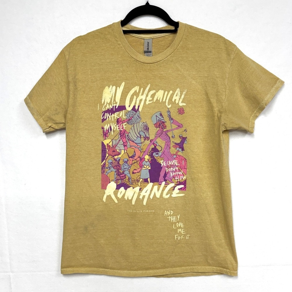 My Chemical Romance Gildan Mens Sz Medium Band T-Shirt The Black Parade Graphic